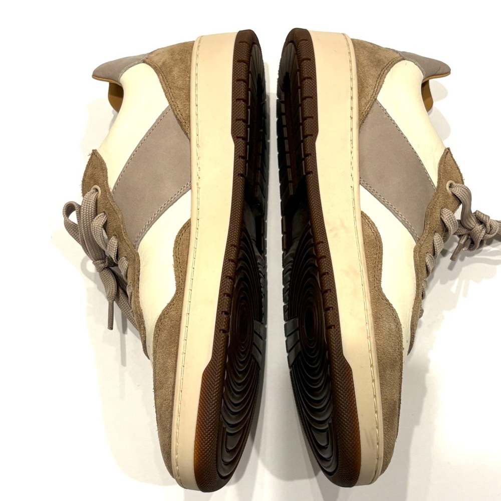 BOGGI Milano Men's Tan and White Casual Sneakers 10 NEW Made in Italy - Picture 6 of 10